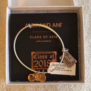 Alex and Ani Class of 2018 Graduation Two Tone Bracelet
